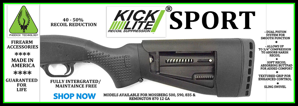 KickLiteStocks: Shotgun and rifle stocks featuring recoil reduction